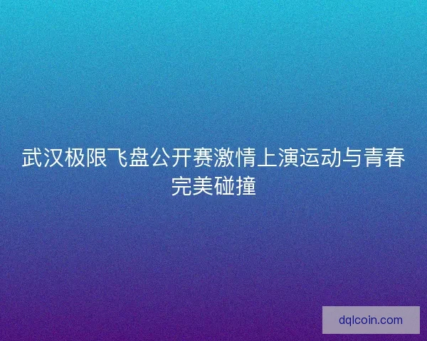 武汉极限飞盘公开赛激情上演运动与青春完美碰撞 武汉极限飞盘公开赛激情上演运动与青春完美碰撞